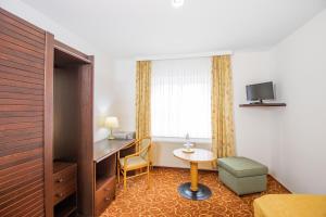 TV a/nebo společenská místnost v ubytování Hotel garni Zwickau-Mosel