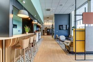 Posezení v ubytování B&B HOTEL Dijon Valmy Toison d'or