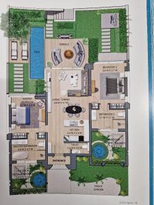 Půdorys ubytování Glory Rotana Villa