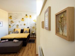 Posezení v ubytování Ferienwohnung Walsetal