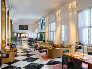 Coin salon dans l'établissement Hotel Washington