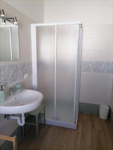 Koupelna v ubytování B&B La Casa Gialla