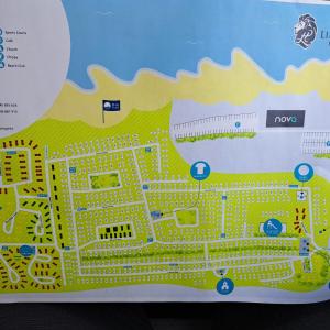 een kaart van het voorgestelde resort bij CJ & Daisies Holiday Home in Prestatyn