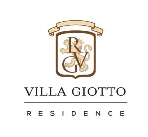 Villa Giotto Luxury Suite & Apartments في ميستر: شعار لشركة الزهور مع الحرف viii gottino