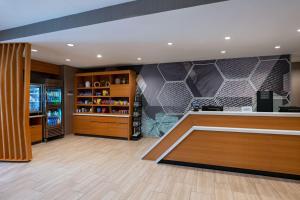 Lounge nebo bar v ubytování SpringHill Suites by Marriott Austin North