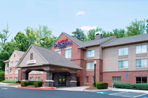 a rendering of the front of a hotel at SpringHill Suites by Marriott Atlanta Alpharetta in Alpharetta