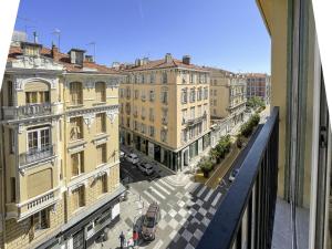 a view of a city street from a building at Gioffredo 4 Pers Centrale WiFi in Nice