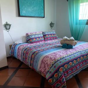 A bed or beds in a room at Terra Aloé