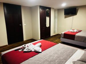 Postel nebo postele na pokoji v ubytování Casa de Joss