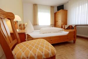 Ένα ή περισσότερα κρεβάτια σε δωμάτιο στο Gasthof Rebland