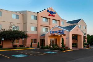 a rendering of a hotel in a parking lot at Fairfield Inn Racine in Racine