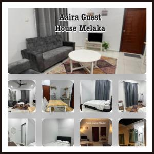 un collage di foto di una casa melaka di Aaira Guest House Melaka a Malacca