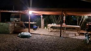 Patio nebo venkovní prostory v ubytování Hermosa Cabaña en Colliguay