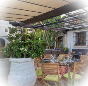 A seating area at Terra Aloé