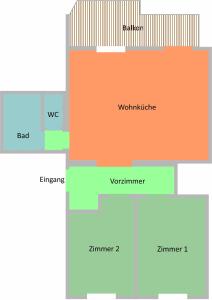 Majutuskoha Studios Am Wienerwald korruse plaan