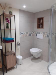 Kúpeľňa v ubytovaní Châteaudouble : appartement au calme