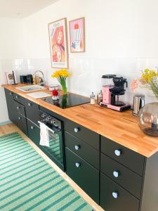 Kuchyň nebo kuchyňský kout v ubytování Ferienhaus Feni
