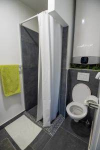 Koupelna v ubytování Rooms BAUMAN