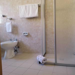 Koupelna v ubytování Piccolo Hotel Nuova gestione
