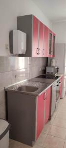 Kuchyň nebo kuchyňský kout v ubytování Apartments Josko Barbat