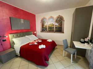 A bed or beds in a room at Il Casale Della Fornace
