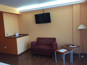 TV a/nebo společenská místnost v ubytování Motel Abalo