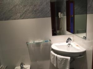 Koupelna v ubytování Motel Abalo