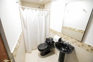 Koupelna v ubytování Hotel La Casona de Getsemani