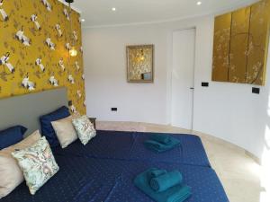 Ένα ή περισσότερα κρεβάτια σε δωμάτιο στο Modern luxury villa Paradise