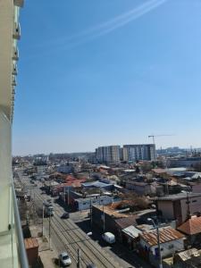 a view of a city from a building at Global Residence in Bucharest