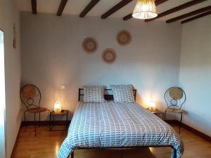 Posteľ alebo postele v izbe v ubytovaní Maison du Soleil chez Isa
