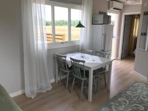 Cozy cottage near the sea, Blekinge skärgård的厨房或小厨房