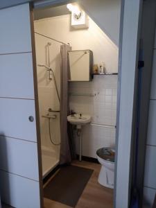 Koupelna v ubytování Gîte K&C Andance