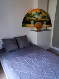 Postel nebo postele na pokoji v ubytování Gîte K&C Andance