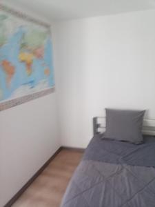 Postel nebo postele na pokoji v ubytování Gîte K&C Andance