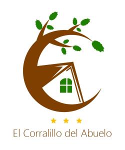 a tree logo with a house and a tree branch at Casa Rural El Corralillo del Abuelo 