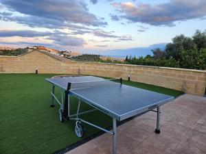 a ping pong table sitting on top of a lawn at FINCA VALENZUELA in Mijas