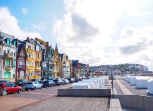 Udsigt til Saint-Martin-le-Gaillard eller udsigt til byen taget fra feriehuset