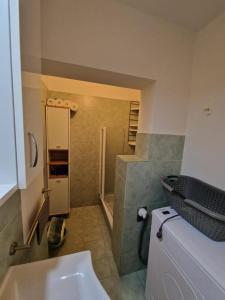 Koupelna v ubytování Lavendula