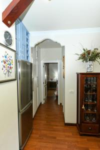 a hallway in a house with a refrigerator at CASA VIVA in Santa Cruz de la Palma +5 photos