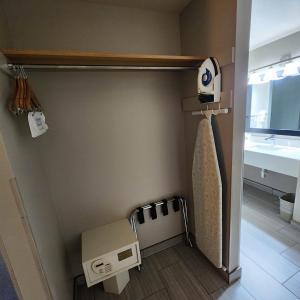 een badkamer met een wastafel en een toilet in een kamer bij Days Inn by Wyndham Ritzville in Ritzville