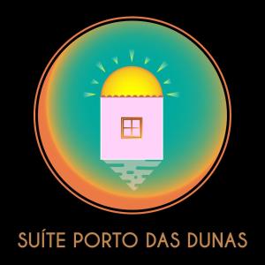une ampoule avec une maison et la suite textuelle porto dums dans l'établissement Suíte Porto das Dunas, à Salvador