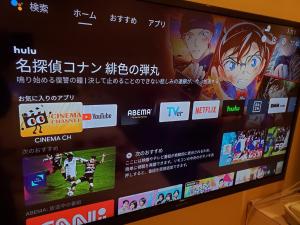 Hotel Rakuseki Honkan的电视和/或娱乐中心