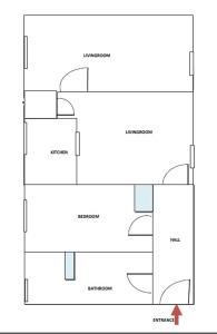 Půdorys ubytování Apartment Lavanda 1 - Zagreb