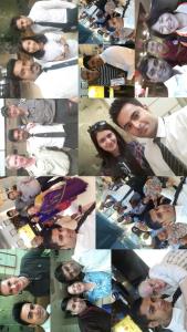 a collage of photos of people posing for a picture at Hotel 71 in Dhaka