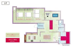 a floor plan of a house at 1日1組限定-伊那谷別邸-share old folk house- in Ina