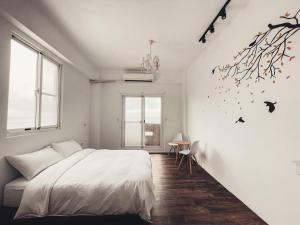 Postel nebo postele na pokoji v ubytování Love Green