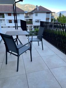 A balcony or terrace at Apartments Johanna