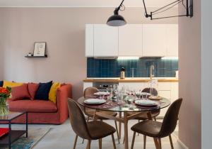 A seating area at bilocale Aleardi