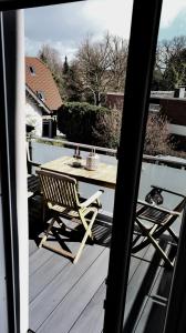 Balkón nebo terasa v ubytování Ferienwohnung Woldemar